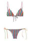 Amir Slama braided-pattern bikini set - Multicolour