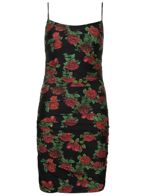 Amir Slama vestido estilo camisa corto con estampado floral