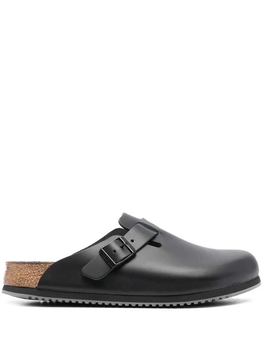 Birkenstock chaussons Boston à boucles | noir | Image 1