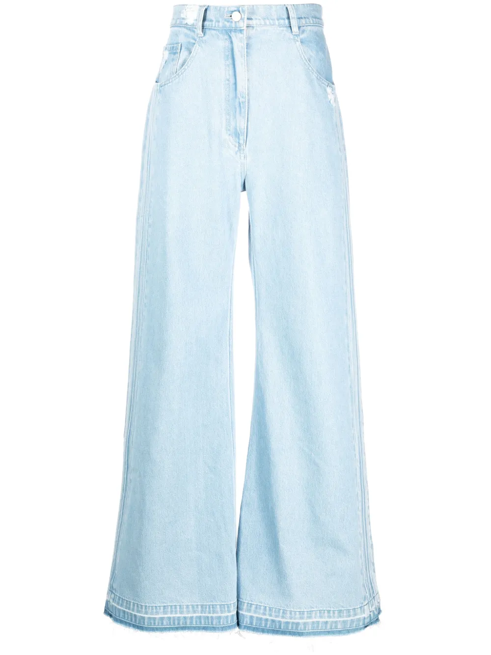 Ttswtrs Zoe Wide-leg Cotton Jeans In Blue