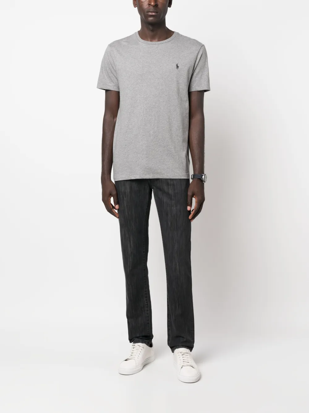 Polo Ralph Lauren Polo Pony-embroidered cotton T-shirt - Grijs
