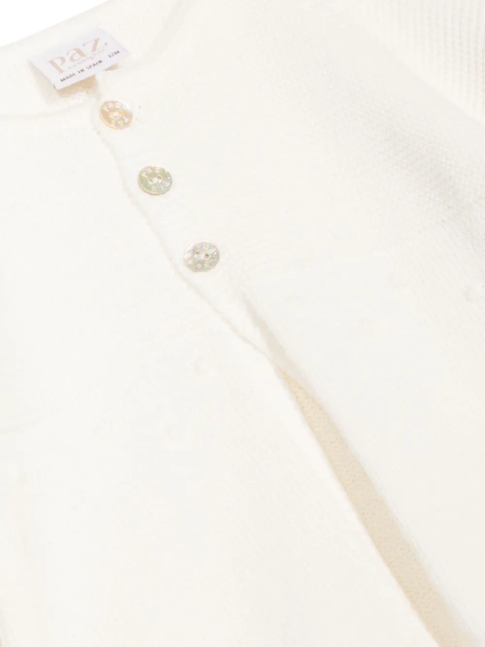 Paz Rodriguez Round-neck Knitted Cardigan - White 