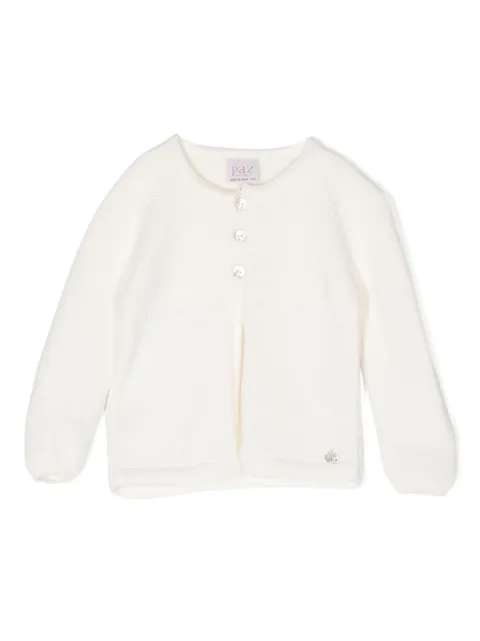 Paz Rodriguez Cardigan de tricô gola redonda