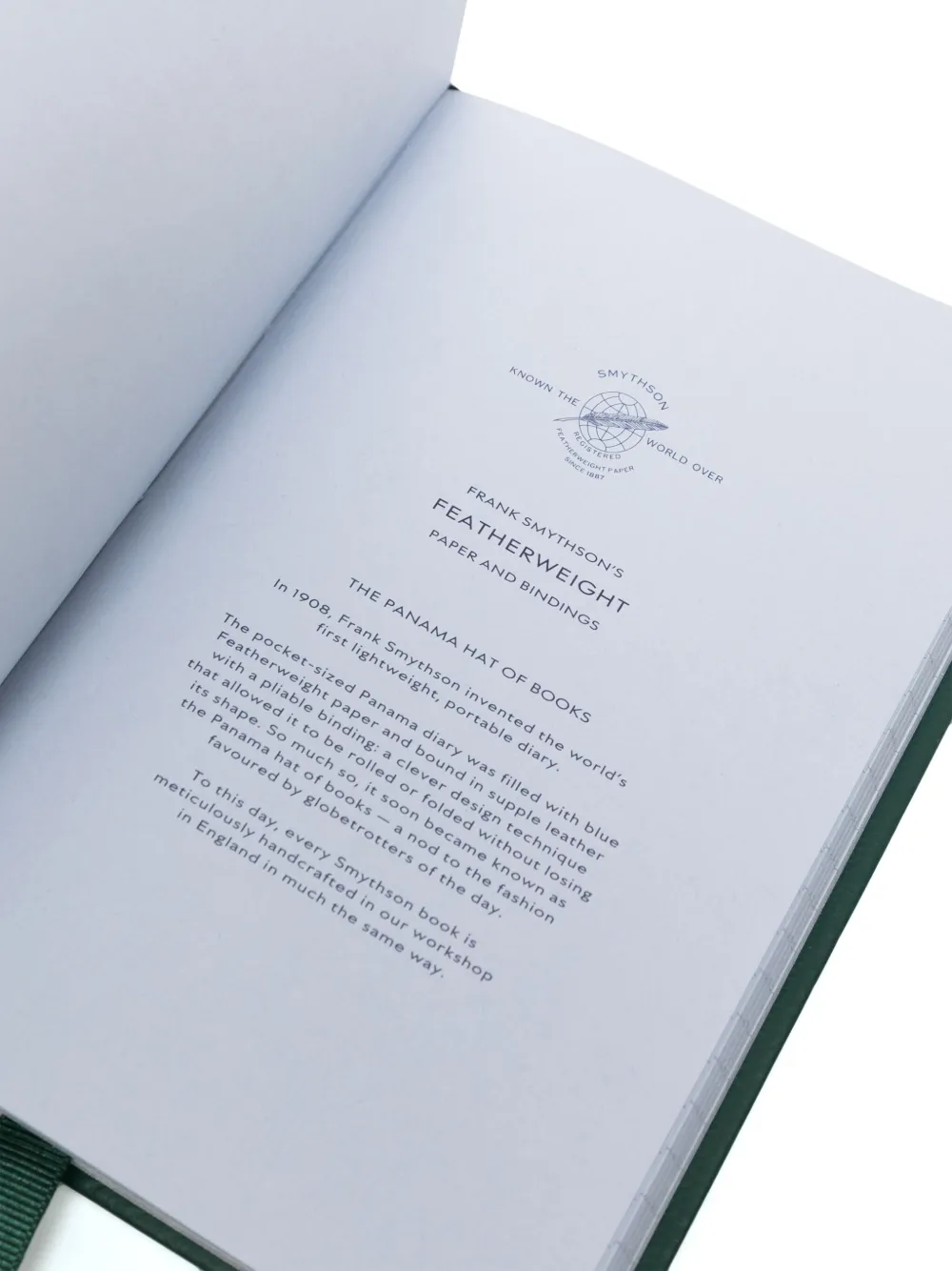 Smythson Chelsea Leather Notebook In Green