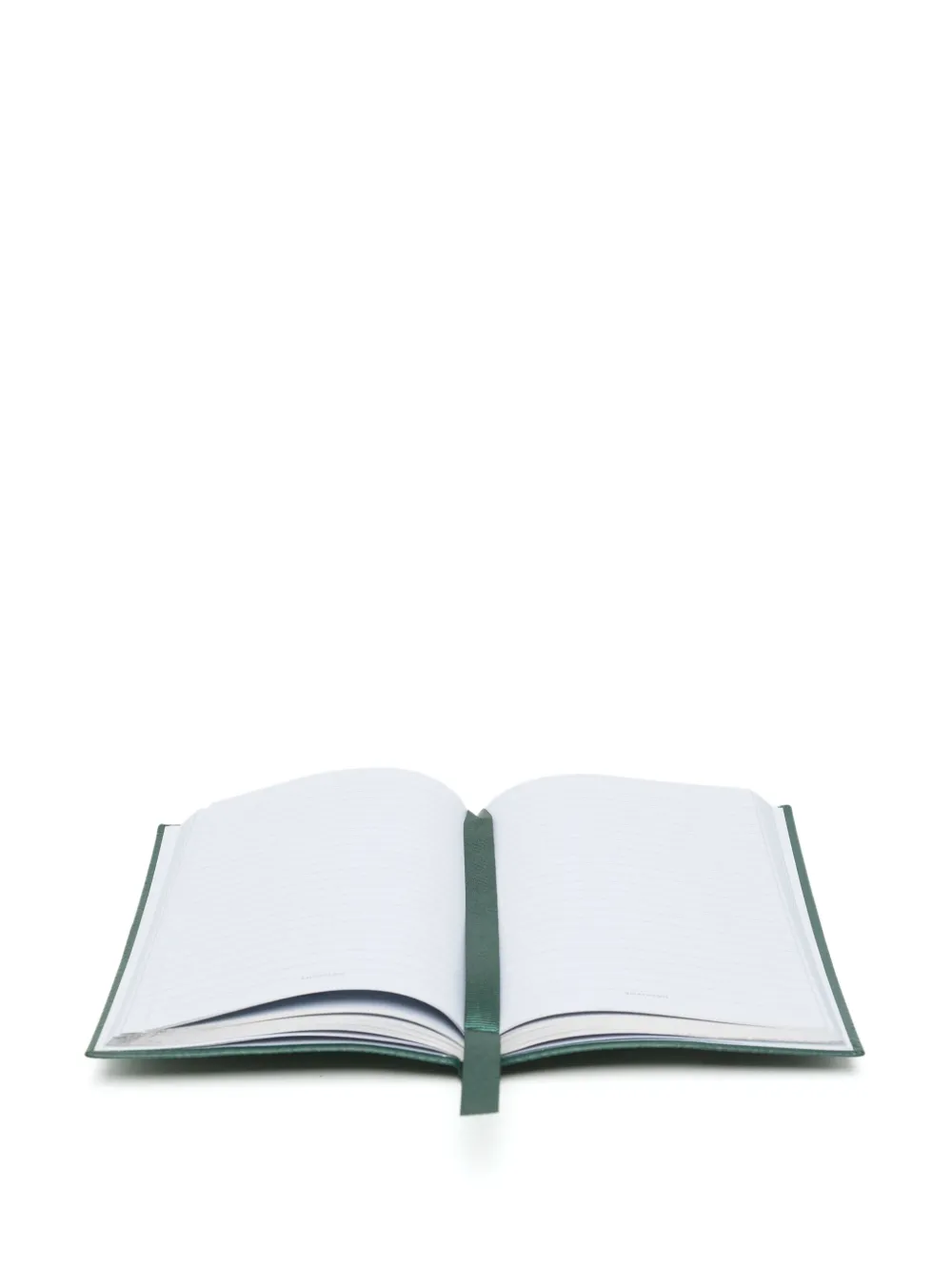 Smythson Chelsea Leather Notebook In Green