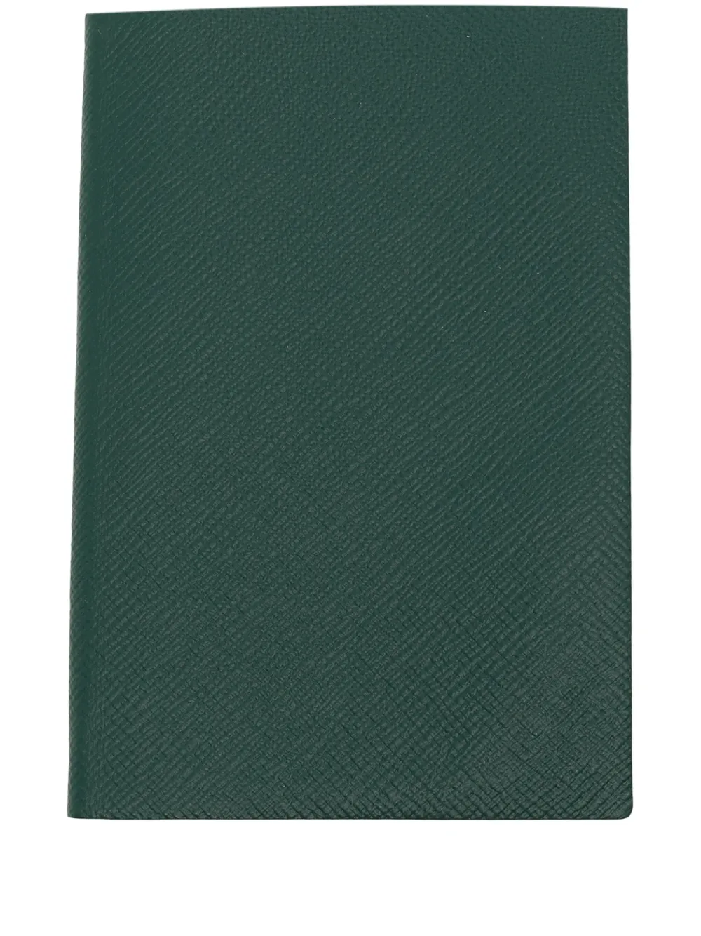Smythson Chelsea Leather Notebook In Green