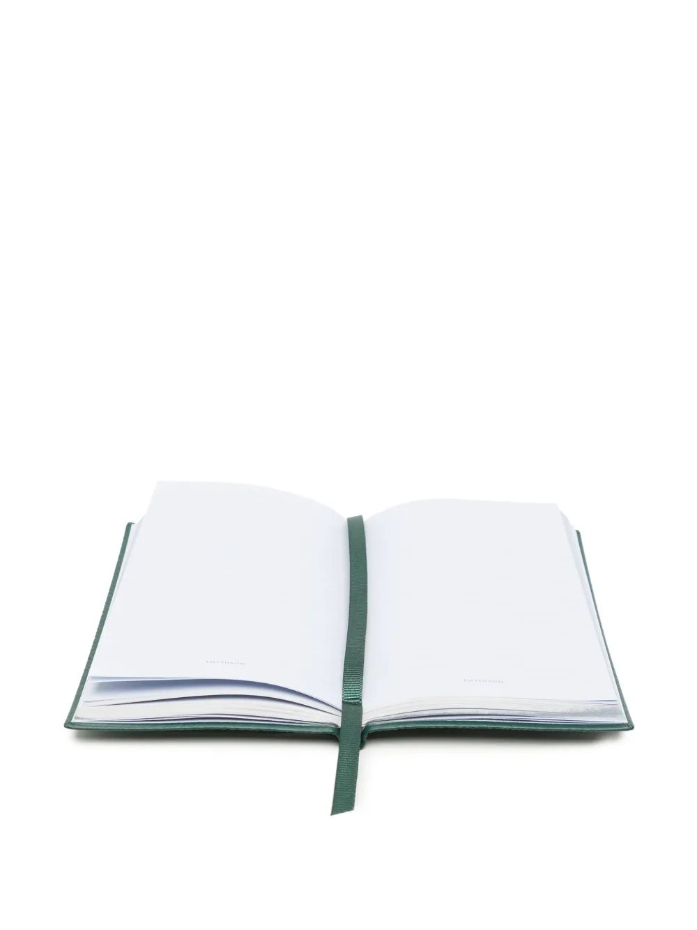 Smythson Panama Leather Notebook In Green