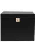 Smythson Panama leather jewellery box - Black