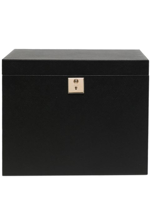 Smythson Panama leather jewellery box