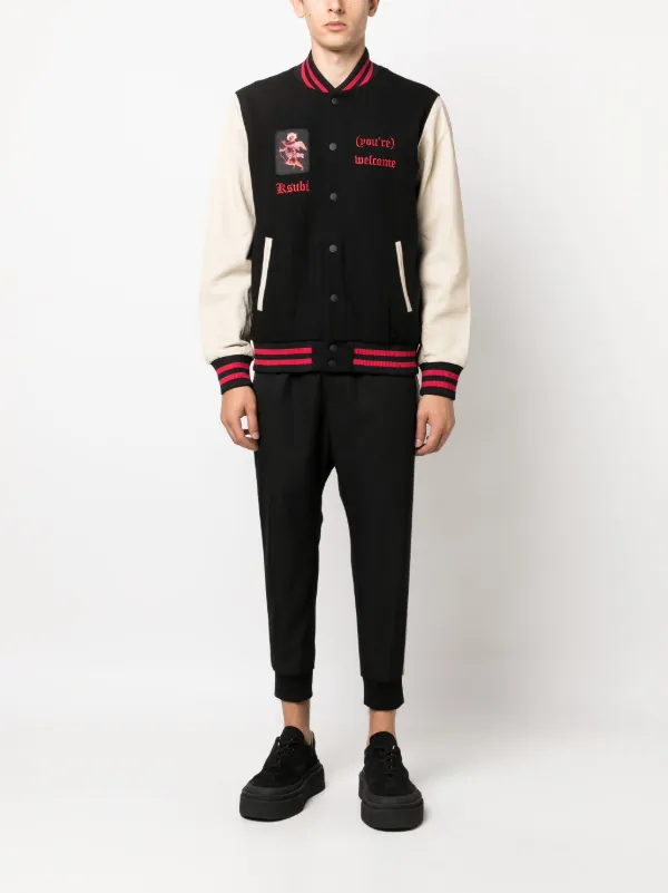パンツ Dsquared Pants With Embroidery DSQUARED2 logo-embroidered side-stripe Trousers | Black