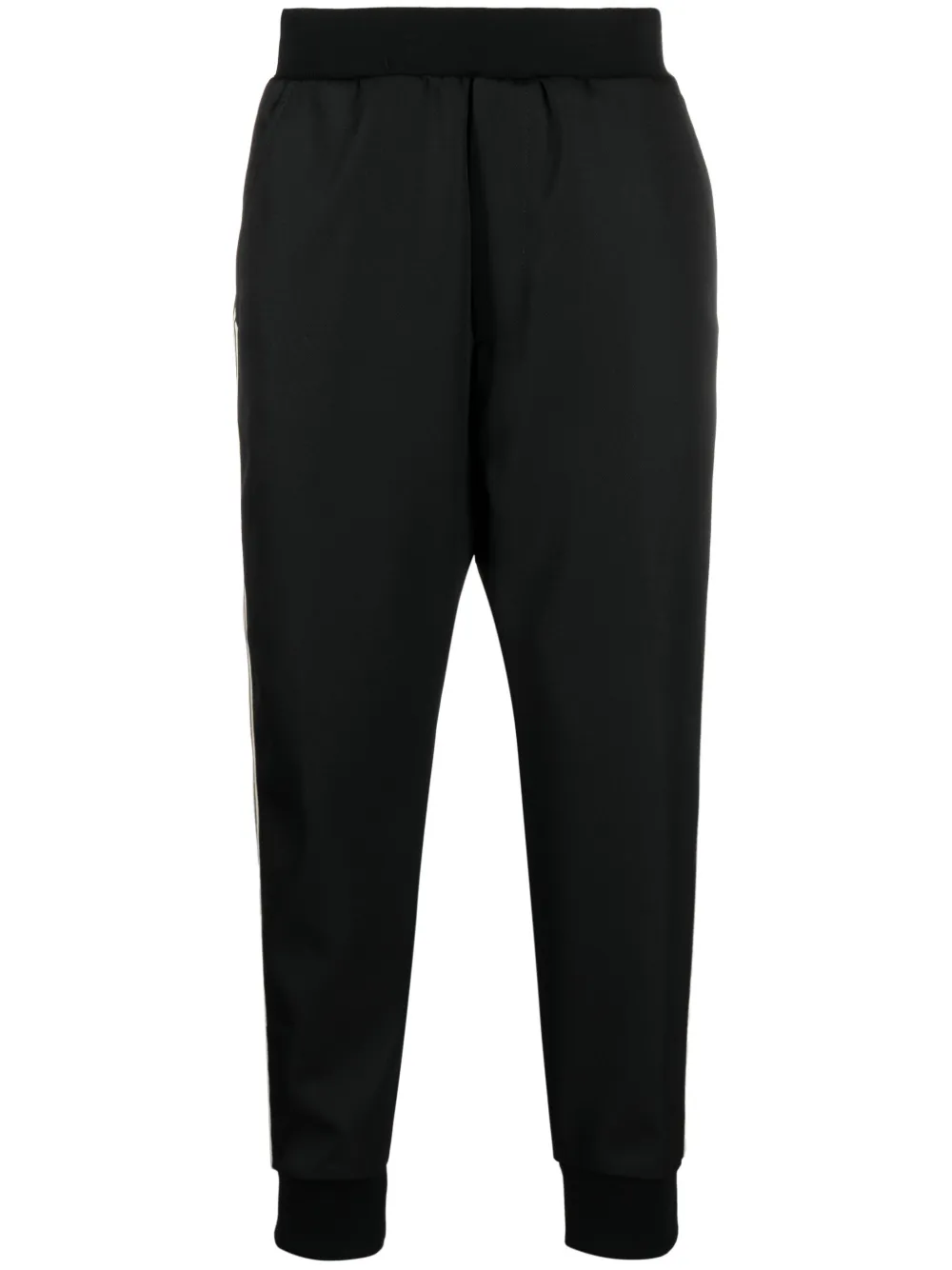 Dsquared2 Logo-embroidered Side-stripe Trousers In Black