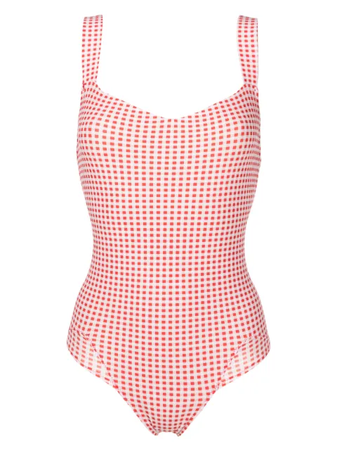 Amir Slama traje de baño con motivo de cuadros gingham