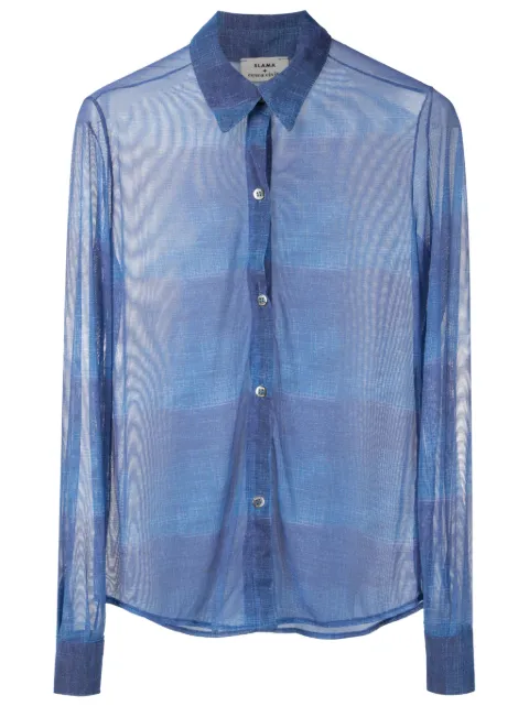 Amir Slama sheer-finish long-sleeved shirt