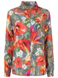 Amir Slama floral-print silk shirt - Multicolour