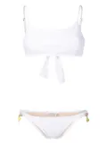 Amir Slama bead-embellished bikini - White