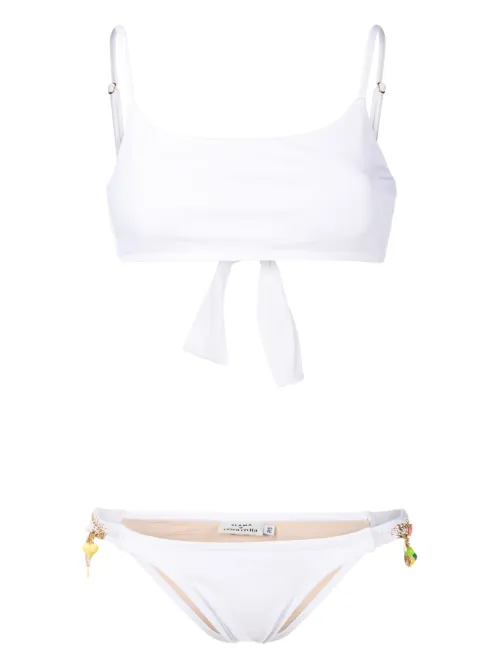 Amir Slama bikini à perles - Blanc - Amir Slama - Modalova