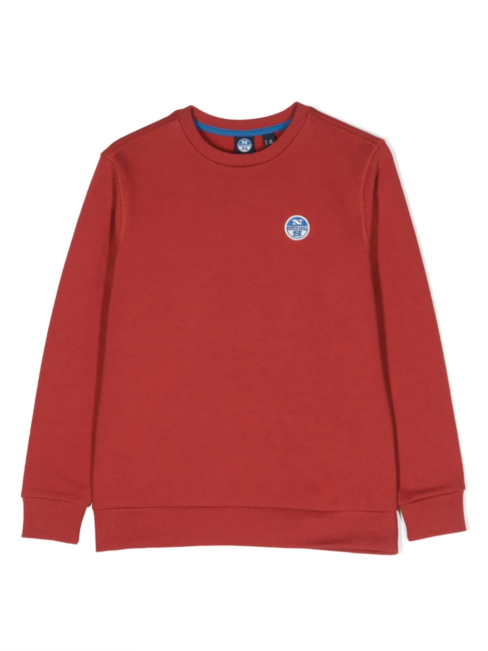 North Sails Kids' Logo-print Cotton Sweatshirt In Red