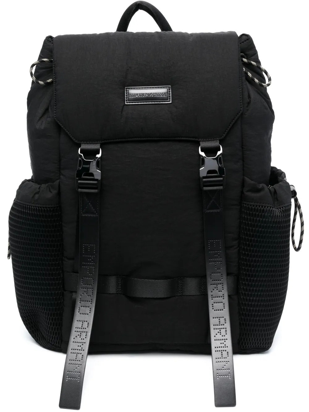 Emporio Armani logoembossed Adjustable Backpack Farfetch