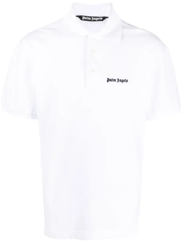Tシャツ・カットソー PALM ANGELS Men Polo Shirts PMAA089C99JER0030110 White Palm Angels T-Shirt - White - Men | PMAA089C99JER0030110