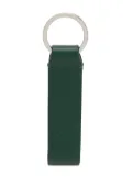 Smythson logo-stamp leather keyring - Black