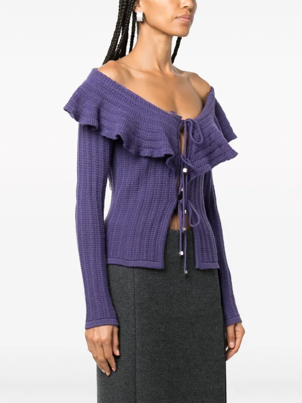 BLUMARINE: Sweater woman - Grey | Blumarine cardigan 2M480A