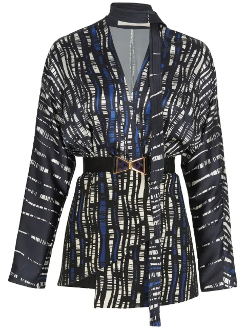Silvia Tcherassi Torni abstract-pattern silk blazer