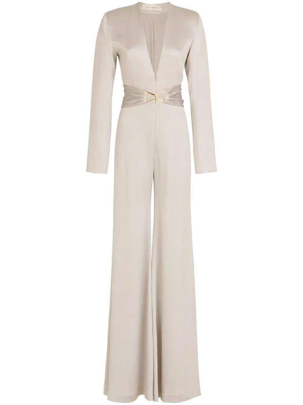 Silvia Tcherassi Taboa Belted Jumpsuit In Grey