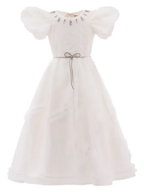Tulleen Raineri puff-sleeves dress