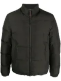Canali zip-up padded jacket - Green