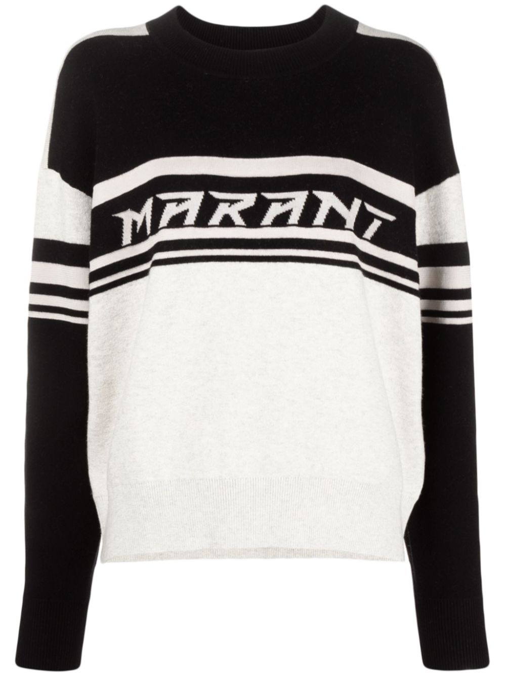 MARANT ÉTOILE Callie intarsia-knit logo jumper