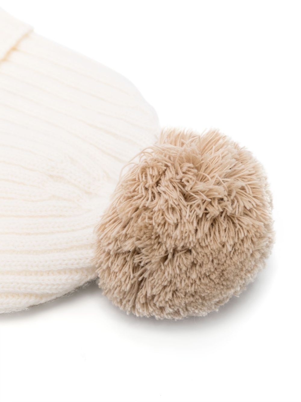 Il Gufo ribbed wool hat - Neutrals