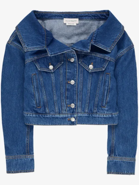 Alexander McQueen cropped denim jacket
