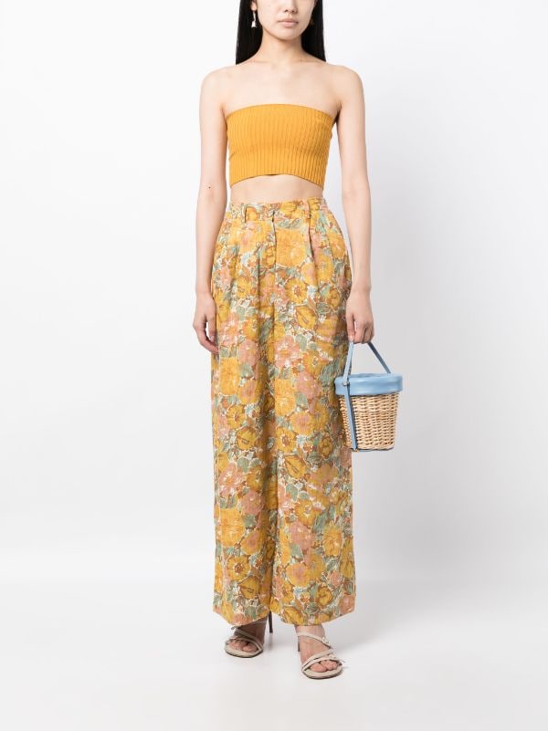 Faithfull The Brand Circa floral-print Linen Trousers - Farfetch