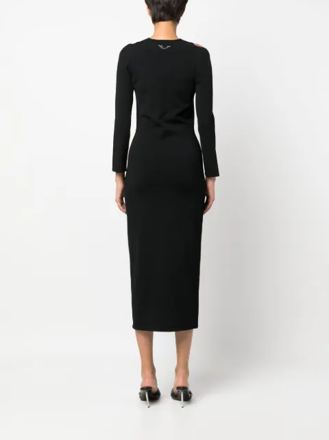 DSQUARED2 cut-out ribbed-knit midi dress S75CV0727S18168 - 3