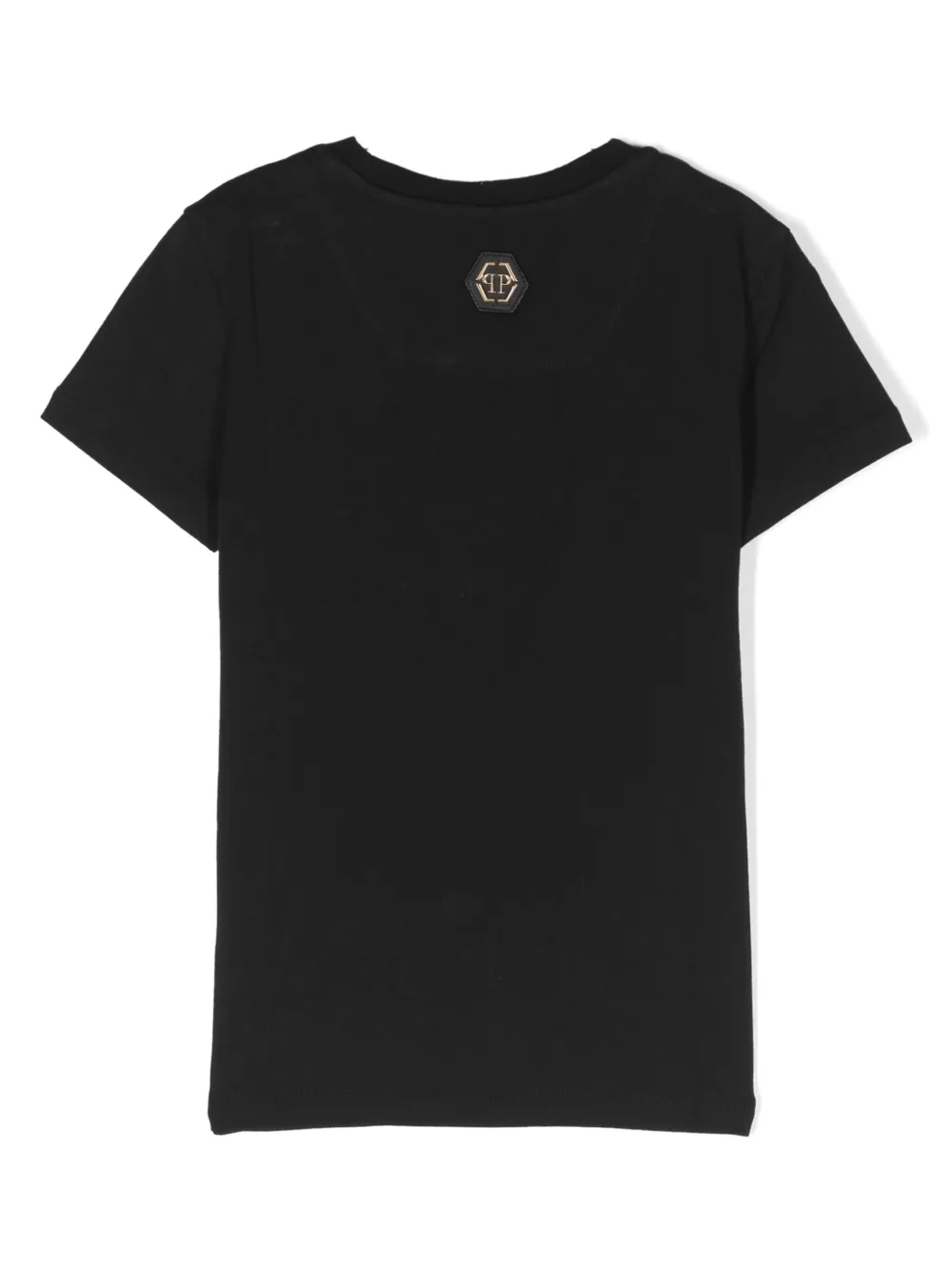 Philipp Plein Junior crystal-embellished teddy t-shirt - Zwart