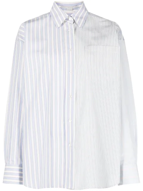 Stella McCartney multi-way stripe pattern cotton shirt Women