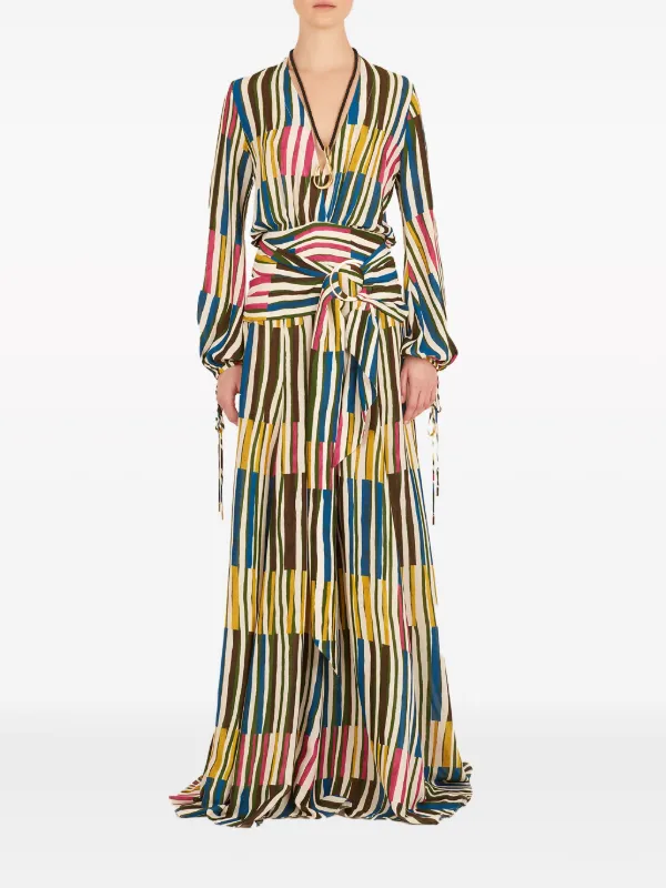 striped maxi