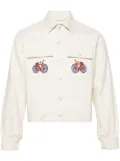 BODE Bicycle beaded-details shirt jacket - Neutrals