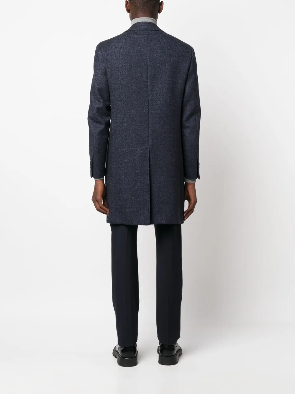 Canali singlebreasted Wool Peacoat Farfetch