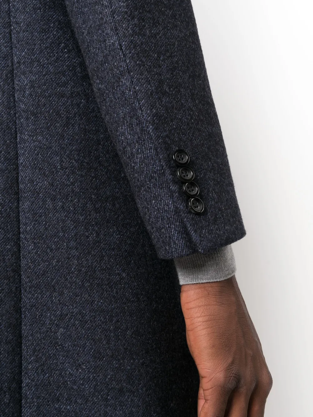 Canali singlebreasted Wool Peacoat Farfetch