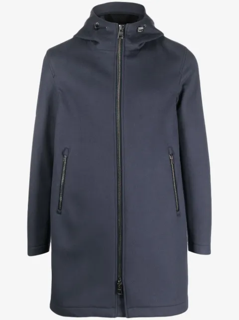 Herno manteau zippé à capuche