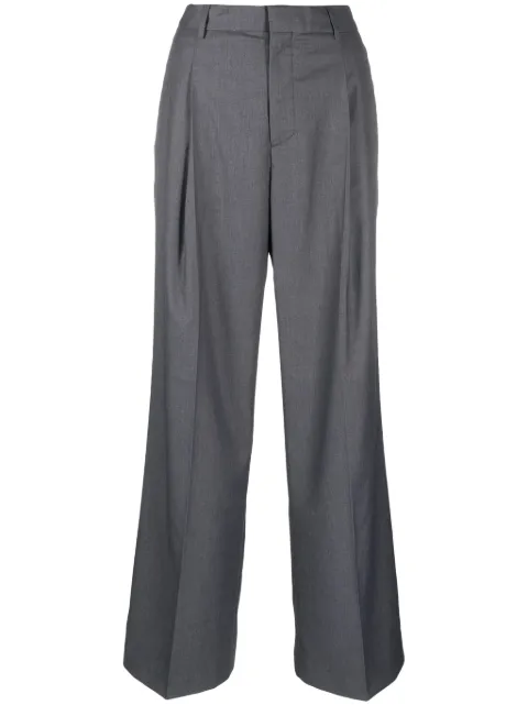 Scotch & Soda pressed-crease tailored-cut trousers 