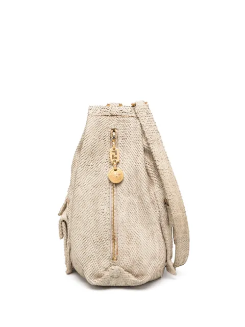 Versace Pre-Owned python-effect leather backpack