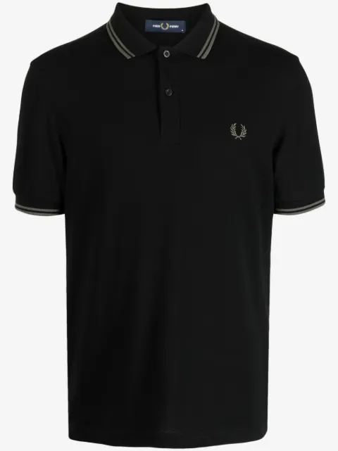 Fred Perry contrast-trim cotton polo shirt