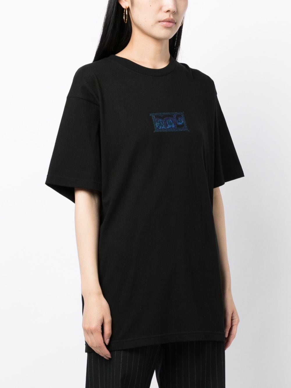 Shop Y's Graphic-print Cotton T-shirt In Black