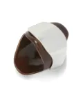 Jil Sander organic shape brass ring - Brown