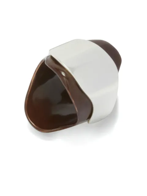 Jil Sander organic shape brass ring