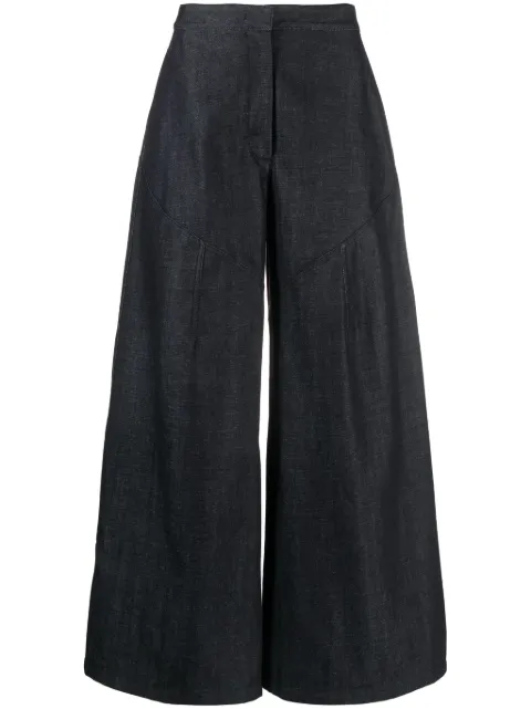 Jil Sander cropped wide-leg trousers