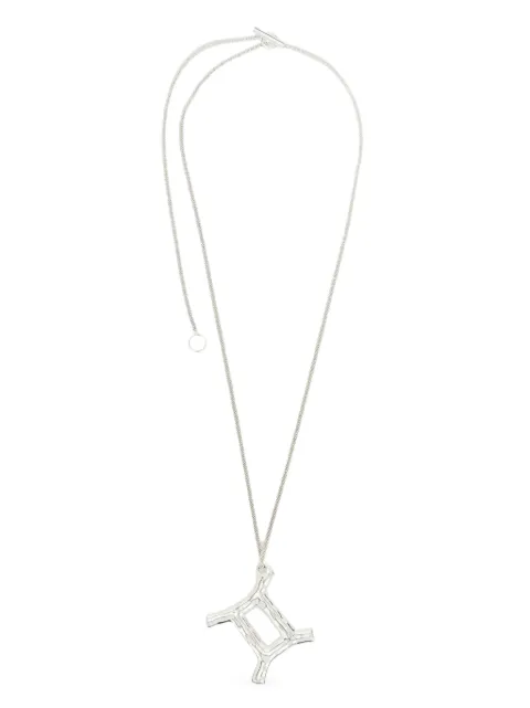 Jil Sander zodiac-pendant chain necklace