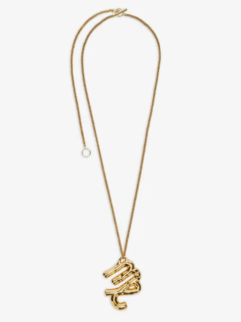 Jil Sander collar con dije de signo del zodiaco